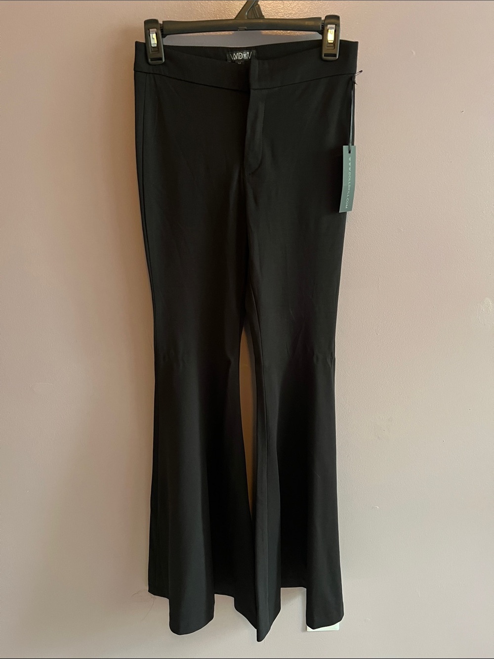 Dolls Kill Extreme Black Bell Bottom Pants